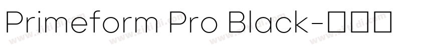 Primeform Pro Black字体转换